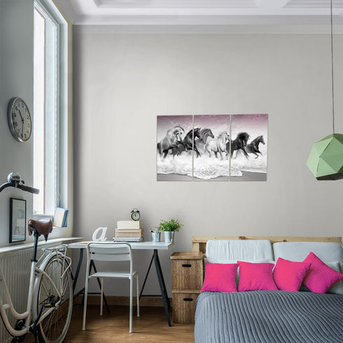 Wandbilder Wohnzimmer XXL Pferde Moderne Bilder Tiere
